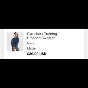 Gymshark cropped sweater brandnew